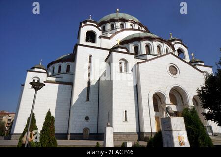 Die Kirche des Heiligen Sava Stockfoto