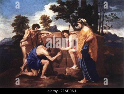 Nicolas Poussin - 'et in Arcadia Ego' - Stockfoto