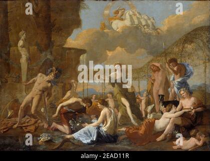 Nicolas Poussin - das Reich der Flora (1631) Stockfoto