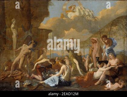 Nicolas Poussin - das Reich der Flora Stockfoto