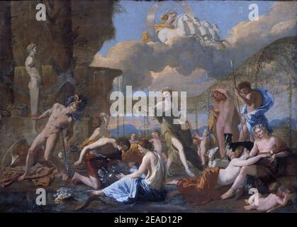 Nicolas Poussin - das Reich der Flora Stockfoto
