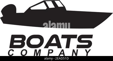 Boot Logo Design Vektor Symbol Illustration Vorlage Stock Vektor