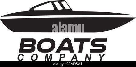 Boot Logo Design Vektor Symbol Illustration Vorlage Stock Vektor