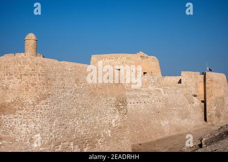 Außenansicht von Tylos Fort / Bahrain Fort Stockfoto