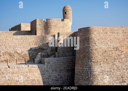 Außenansicht von Tylos Fort / Bahrain Fort Stockfoto