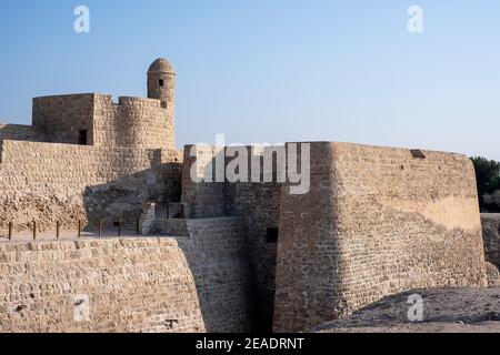 Außenansicht von Tylos Fort / Bahrain Fort Stockfoto