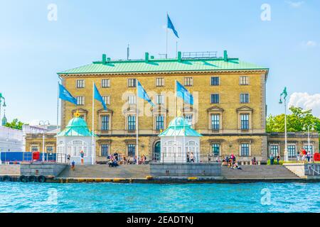 Dahlerup's Port Authority Building mit den beiden Königlichen Pavillons in Kopenhagen, Dänemark Stockfoto