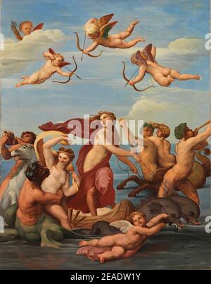 Nils Jakob Olsson Blommér - der Triumph von Galatea, eine Kopie nach Raphael (Raffaello Sanzio) Stockfoto