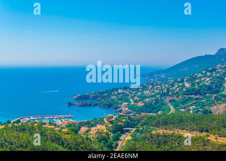 Le Trayas Superieur am esterel-Massiv in Frankreich Stockfoto