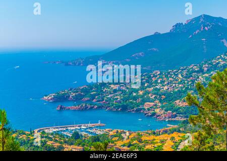 Le Trayas Superieur am esterel-Massiv in Frankreich Stockfoto