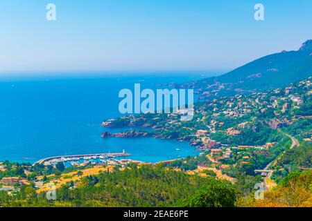 Le Trayas Superieur am esterel-Massiv in Frankreich Stockfoto