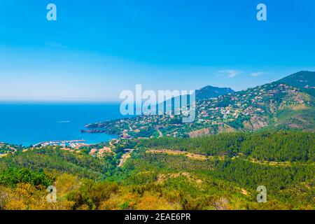 Le Trayas Superieur am esterel-Massiv in Frankreich Stockfoto