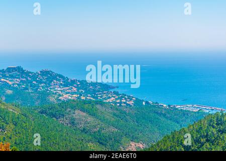 Le Trayas Superieur am esterel-Massiv in Frankreich Stockfoto