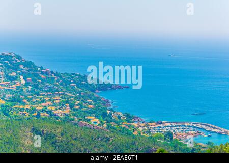 Le Trayas Superieur am esterel-Massiv in Frankreich Stockfoto