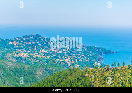 Le Trayas Superieur am esterel-Massiv in Frankreich Stockfoto