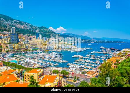 Port Hercule in Monaco Stockfoto