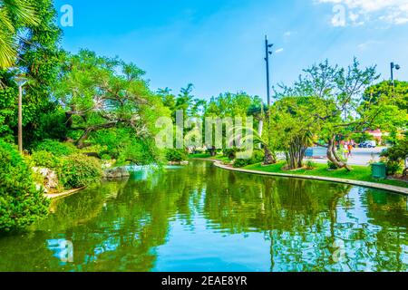 Jardin aux Canards Garten in Monaco Stockfoto