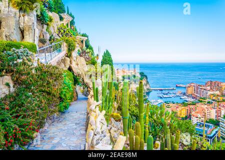 Jardin Exotique in Monaco Stockfoto