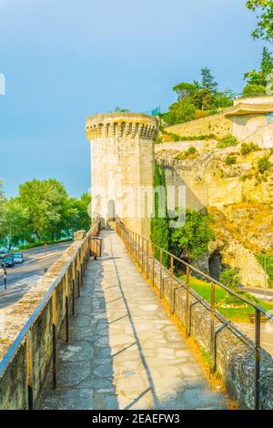 Befestigung von Avignon, Frankreich Stockfoto