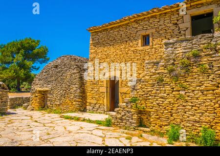 Village des Bories in Frankreich Stockfoto