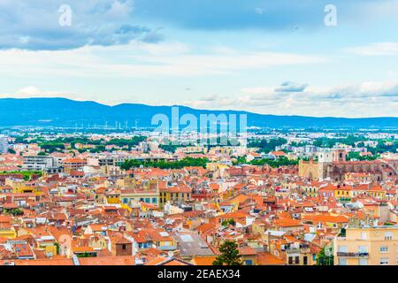 Luftaufnahme von Perpignan, Frankreich Stockfoto