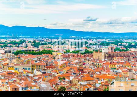 Luftaufnahme von Perpignan, Frankreich Stockfoto