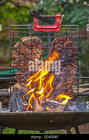 Stehende Rippe braai 9089 Stockfoto