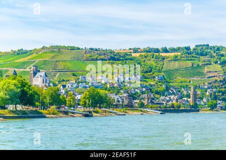 St. Goar Oberwesel Stadt in Deutschland Stockfoto