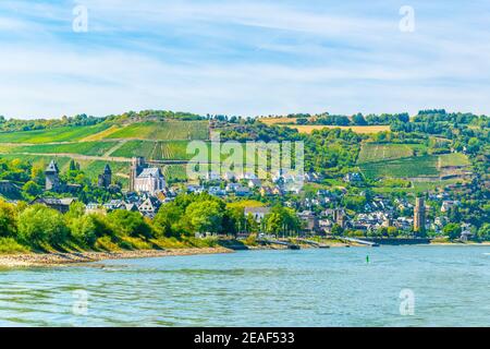 St. Goar Oberwesel Stadt in Deutschland Stockfoto