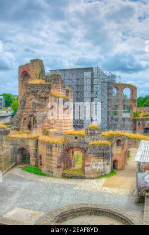 Ruinen der Kaiserthermen in Trier Stockfoto