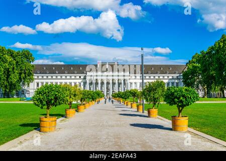Blick auf das Schloss Koblenz in Deutschland Stockfoto