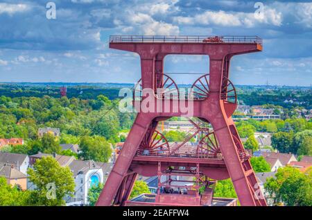 Luftaufnahme des Industriekomplexes Zollverein in Essen, Deutschland Stockfoto