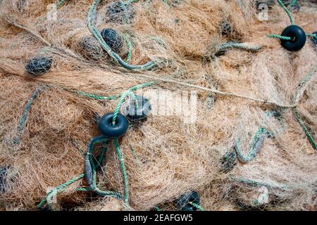 Fischernetz Stockfoto