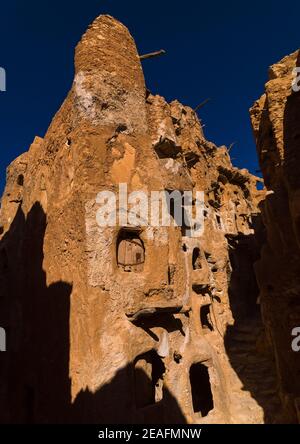 Alte Ksar mit Getreidespeicher, Tripolitanien, Nalut, Libyen Stockfoto