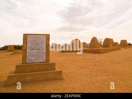 Garamantian Grabstätten und Pyramiden, Fezzan, Germa, Libyen Stockfoto