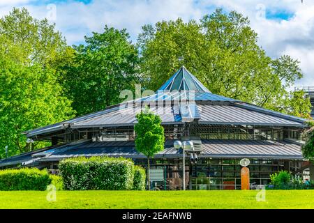 U-Bahn-Station Stadtgarten im Zentrum von Dortmund Stockfoto