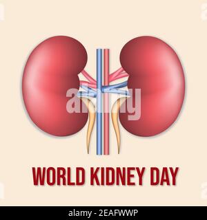 Illustration Des World Nierentags Poster Stock Vektor