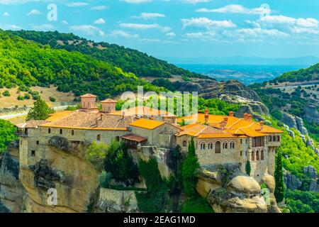 Kloster von Meteora Varlaam, Griechenland Stockfoto
