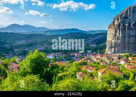 Blick auf das Dorf Kastraki in Griechenland Stockfoto