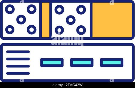 RGB-Farbsymbol für Straßenbeläge Stock Vektor