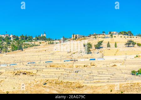 Olivenberg in Jerusalem, Israel Stockfoto