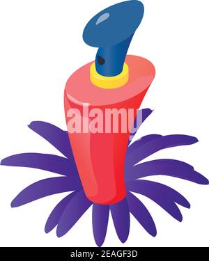 Teuere Parfüm-Ikone. Isometrische Illustration von teuren Parfüm Vektor-Symbol für Web Stock Vektor