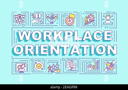 Workplace Orientation Word Concepts Banner Stock Vektor