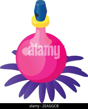Weibliche Parfüm-Ikone. Isometrische Illustration von weiblichen Parfüm Vektor-Symbol für Web Stock Vektor