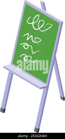 Symbol für Schulrat. Isometrisch von Schule Board Vektor-Symbol für Web-Design isoliert auf weißem Hintergrund Stock Vektor