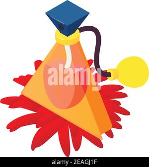 Abstraktes Parfüm-Symbol. Isometrische Illustration von abstrakten Parfüm Vektor-Symbol für Web Stock Vektor