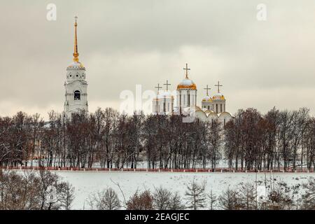 Mariä-Himmelfahrt-Kathedrale in Wladimir (Russland) Stockfoto