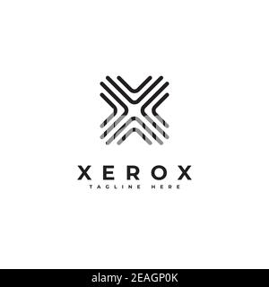 Buchstabe X Monogramm Logo Design Symbol Vektor Vorlage Stock Vektor