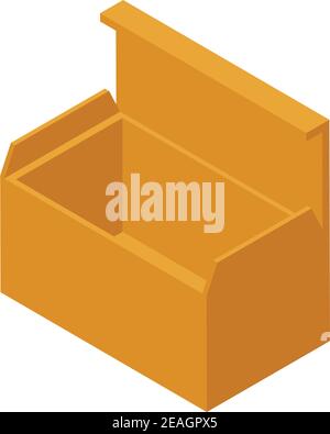 Symbol für organische Box. Isometrisches Vektor-Symbol für organisches Feld für Web-Design auf weißem Hintergrund isoliert Stock Vektor