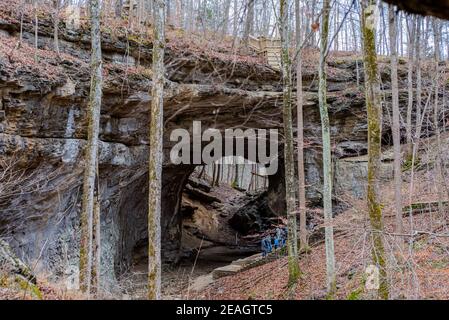 Smoky Bridge im Carter Caves State Park in Kentucky Stockfoto